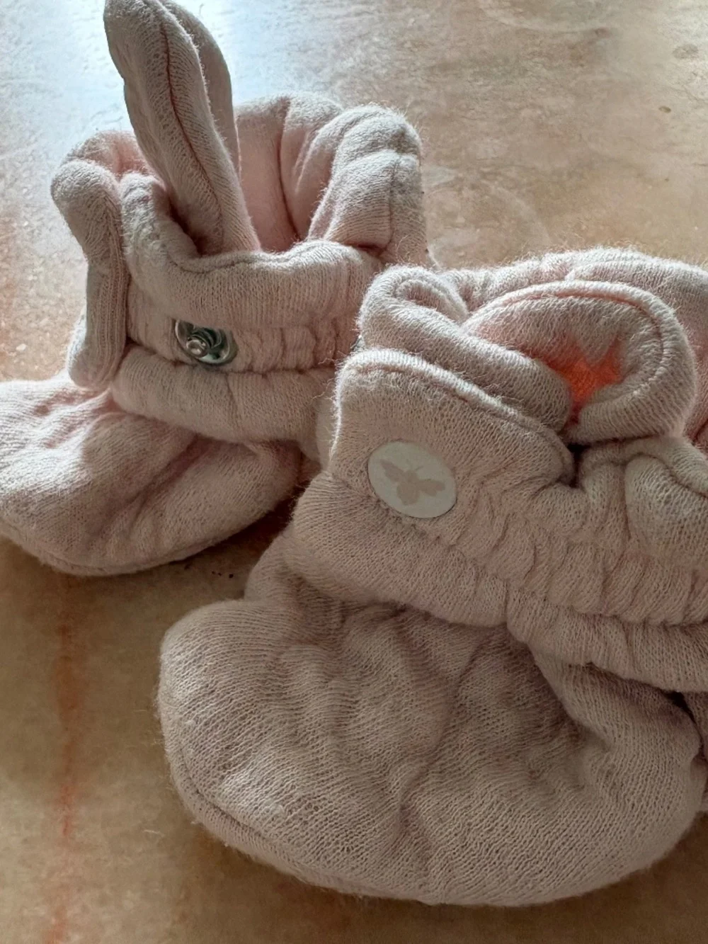 Burt’s Bees Organic Cotton Baby Girl Pink Booties